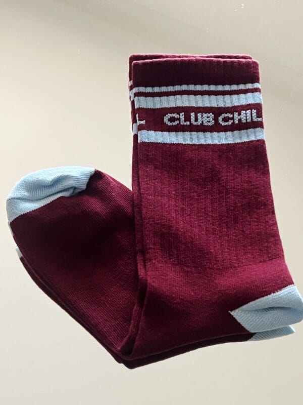 MEDIAS CHILL -  BORDO